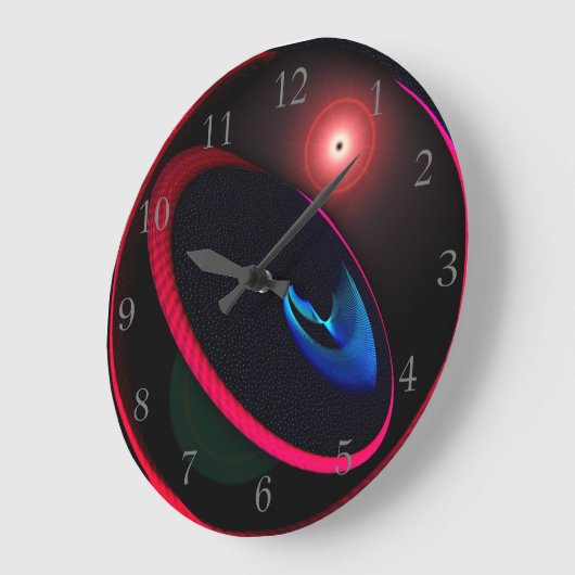 Space Clock Große Wanduhr (Winkel)