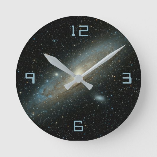 Space clock runde wanduhr (Vorderseite)