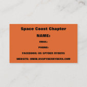Space Coast Kapitel - Visitenkarten 3 Visitenkarte (Rückseite)