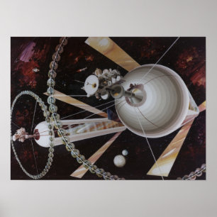 Space Colony Poster