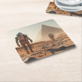 Space Command™ Collection - Exploration Series Rechteckiger Pappuntersetzer (angewinkelt)