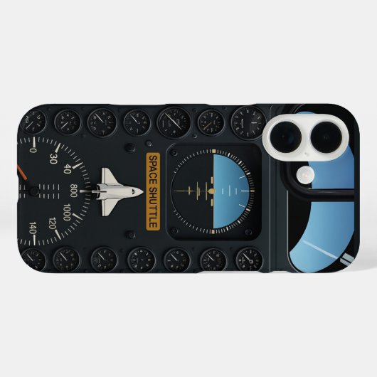 Space Commander iPhone Case (Rückseite (Horizontal))