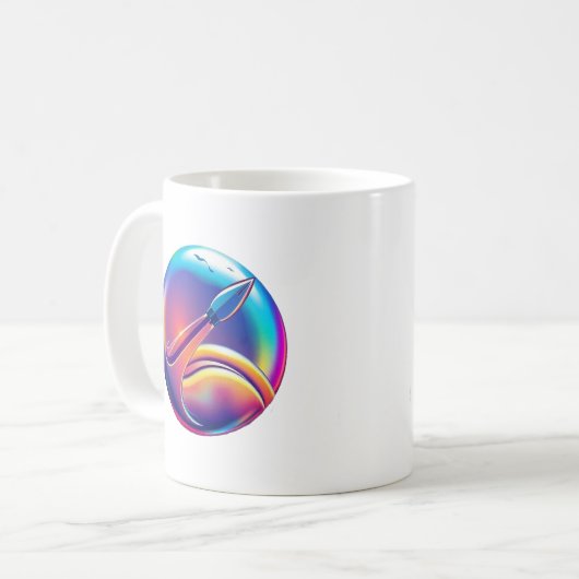 Space Company Logo Kaffeetasse (Vorderseite Links)