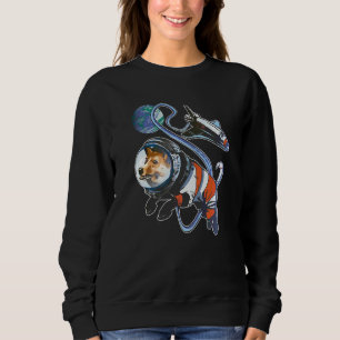 Space Corgi Astro Dog Besitzer Welpenatronin Pet D Sweatshirt