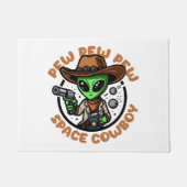 Space Cowboy Funny Alien Fußmatte (Vorderseite)