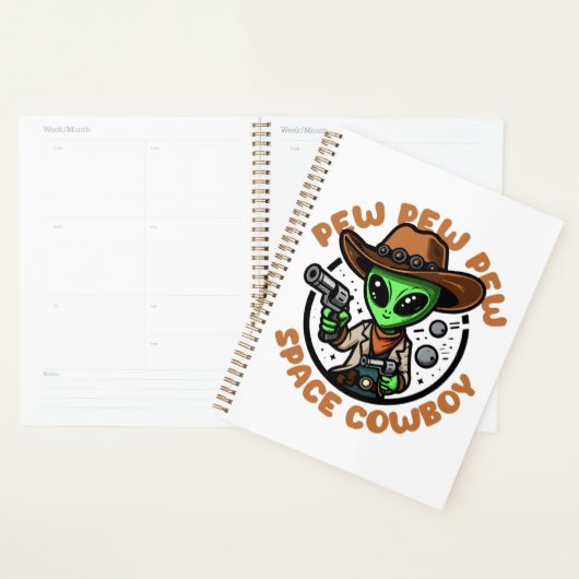 Space Cowboy Funny Alien Planer (Anzeige)
