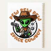 Space Cowboy Funny Alien Planer (Rückseite)