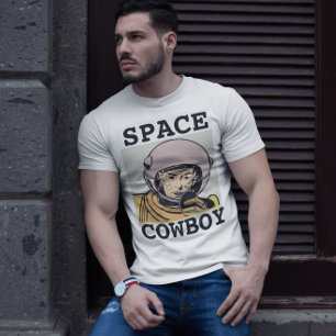 SPACE COWBOY MEN'S RETRO 1970ER T - SHIRT