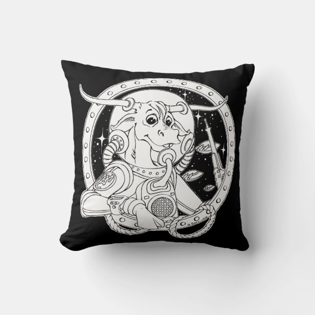 Space Cowboy Pillow Kissen (Vorderseite)