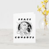 Space Cowboys Notecard Karte (Gelbe Blume)