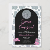Space Cowgirl Bachelorette Weekend Itineneral Einladung (Vorderseite)