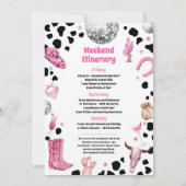 Space Cowgirl Disco Einladung (Rückseite)