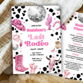 Space Cowgirl Last Rodeo Bachelorette Wochenende Einladung