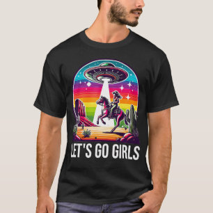 Space Cowgirl Let's Go Girls Kosmische Galaktische T-Shirt