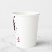 Space Cowgirl Retro Disco Junggeselinnen-Abschied Pappbecher (Links)