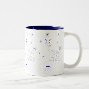 Space Critters-Tasse Zweifarbige Tasse