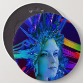 Space Crystal Button (Vorne & Hinten)