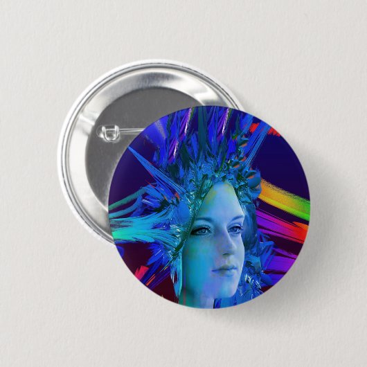 Space Crystal Button (Vorne & Hinten)