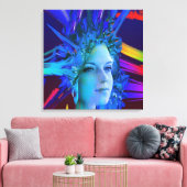 Space Crystal Leinwanddruck (Insitu (Wohnzimmer))