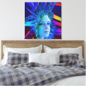 Space Crystal Leinwanddruck (Insitu (Schlafzimmer))