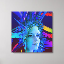 Space Crystal Leinwanddruck