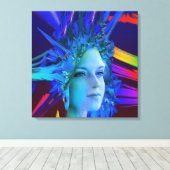 Space Crystal Leinwanddruck (Insitu (Holzboden))