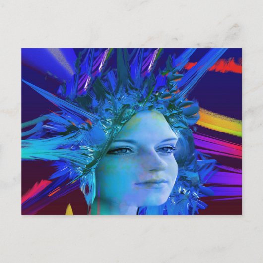 Space Crystal Postkarte (Vorderseite)