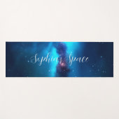 Space Dark Blue Sky Yogamatte (Vorderseite (Horizontal))