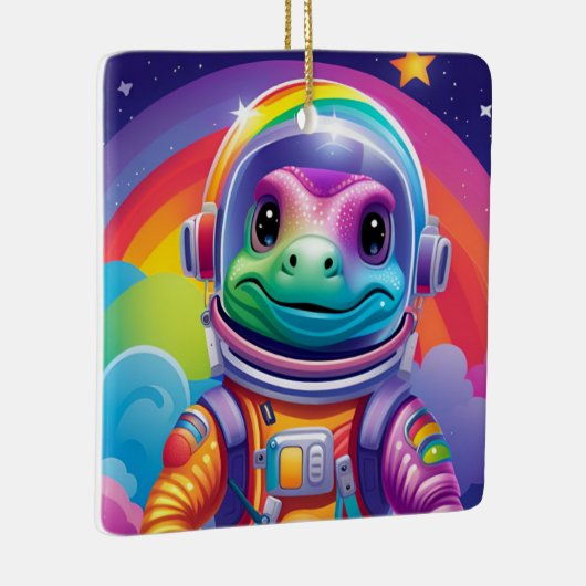 Space Dino - Ornament (Rechts)