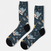 Space Dino Socken (Linkes Detail)