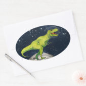 Space Dinosaur Captain T-rex Sticker (Umschlag)