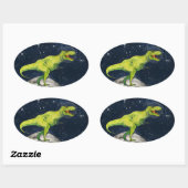 Space Dinosaur Captain T-rex Sticker (Blatt)