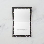 Space Dinosaur Galaxy Danke Karte (Innenseite)