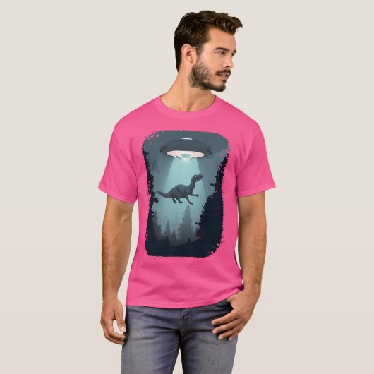 Space Dinosaur Ufo T-Shirt (Vorne ganz)