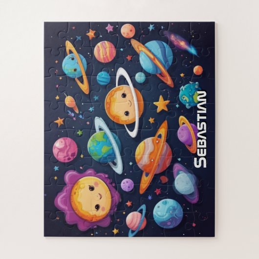 Space Discovery Personalisiert Puzzle (Vertikal)