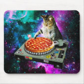 Space dj cat pizza mousepad (Vorne)