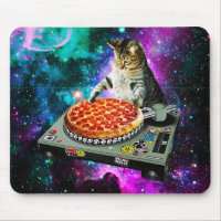 Space dj cat pizza