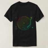 Space DJ Grafik - Solaranlage Turntable EDM T-Sh T-Shirt (Design vorne)