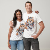 Space Dog im Astro-Kostüm T-Shirt (Unisex)