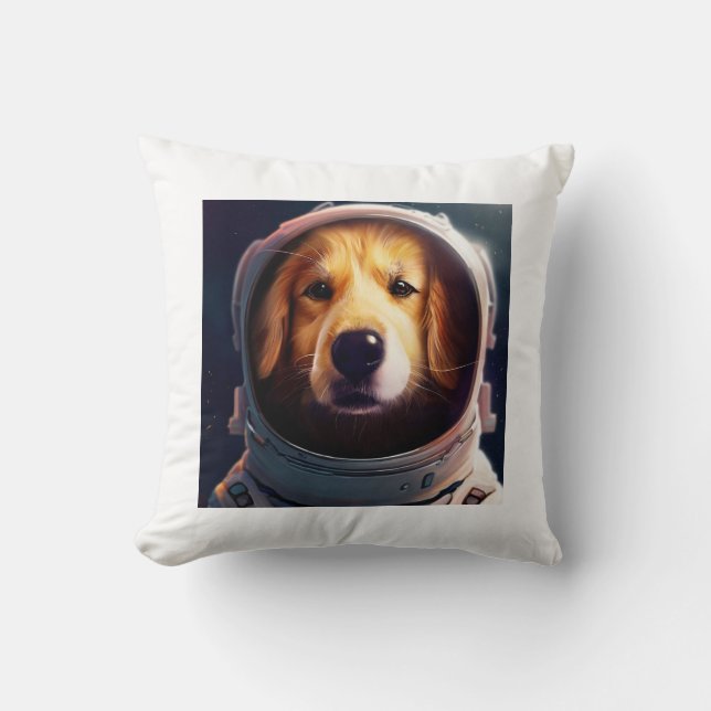 Space dog kissen (Vorderseite)