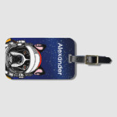 Space Dog Personalisieren Gepäckanhänger (Vorderseite (Horizontal))