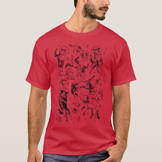 Space dogs friend T-Shirt (Vorderseite)