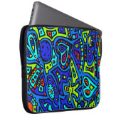 Space Doodle #1 Laptopschutzhülle (Vorne Rechts)