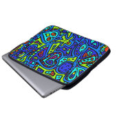 Space Doodle #1 Laptopschutzhülle (Vorne Knopf)