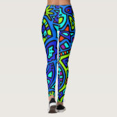 Space Doodle #1 Leggings (Rückseite)