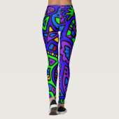 Space Doodle #2 Leggings (Rückseite)