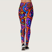 Space Doodle #3 Leggings (Rückseite)