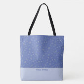 Space Doodle Lavendelblau personalisierter Name Tasche (Vorderseite)