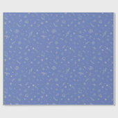 Space Doodle Lavendelblaue Geschenkpapier (Flach)