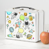 Space Doodle Metal Lunchbox (Beispiel)